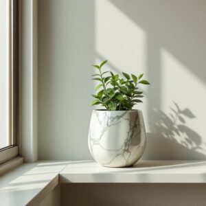 Marble Cusp Planter